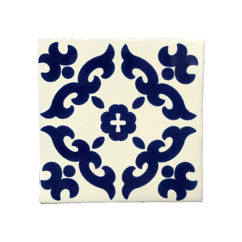 Azulejo 10.5cm Artesanal Talavera Liso 90pz #acls-63