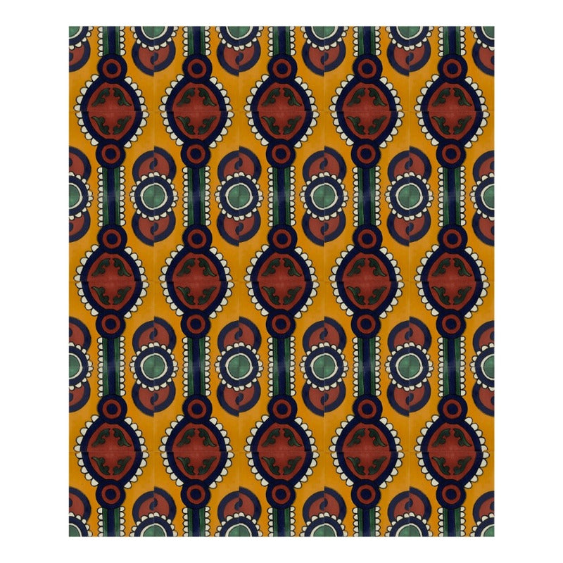 Azulejo 10.5cm Artesanal Tipo Talavera Liso 90pz #acln Acln-23