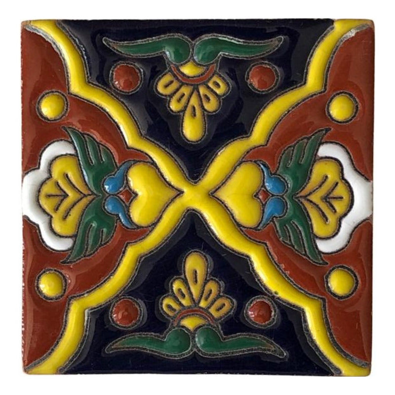 Azulejo Artesanal Talavera Relieve 90pz #acrs-29