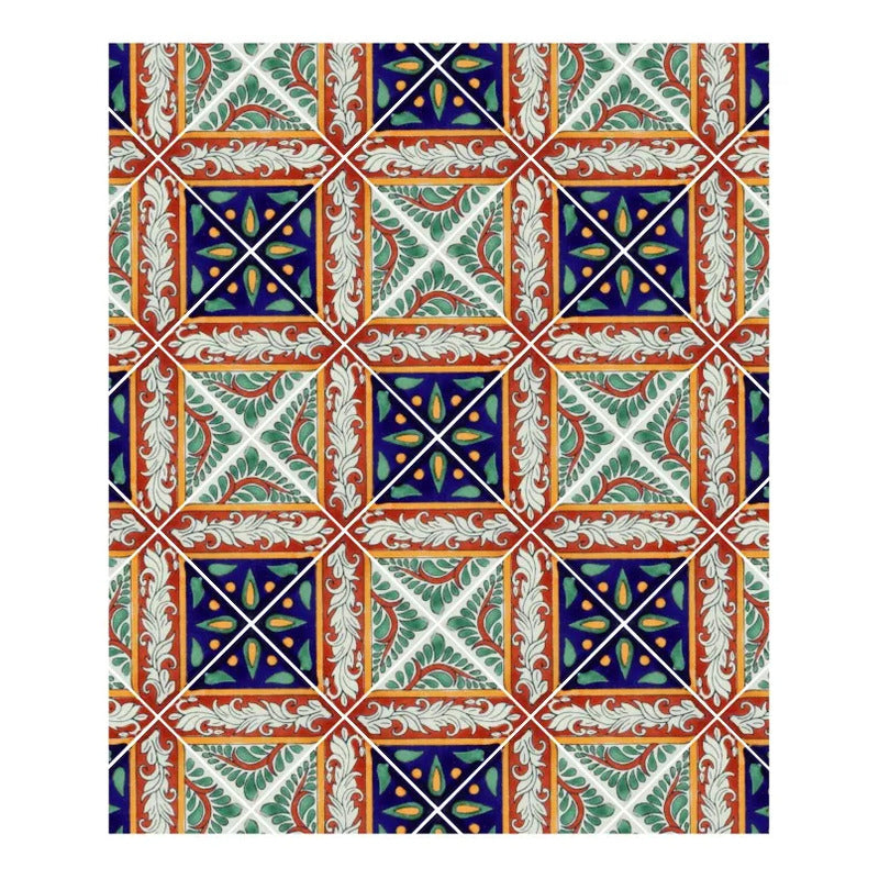 Azulejo Cerámico Artesanal 1m2  Alhambra 10 Blanco