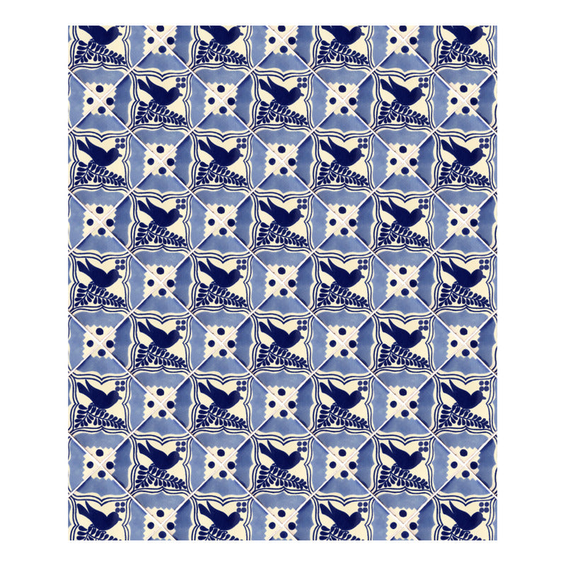 Azulejo 10.5cm Artesanal Talavera Liso 90pz #acls-123