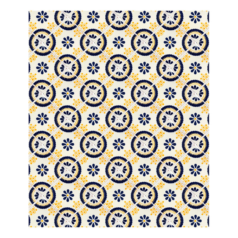 Azulejo 10.5cm Artesanal Tipo Talavera Liso 90pz #acls-100