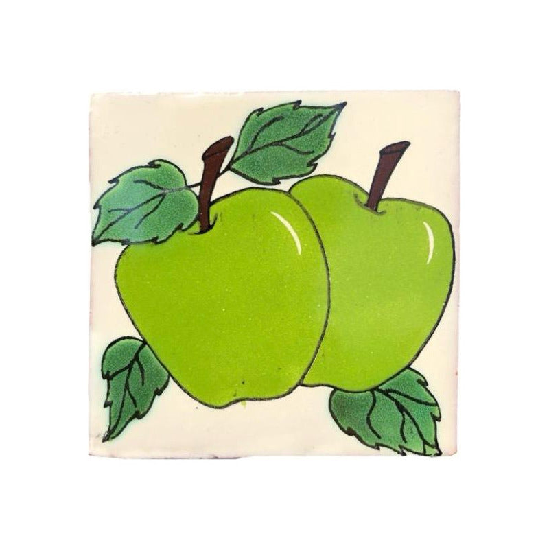 Azulejo 10.5cm Artesanal Tipo Talavera Liso 90pz #acln-07