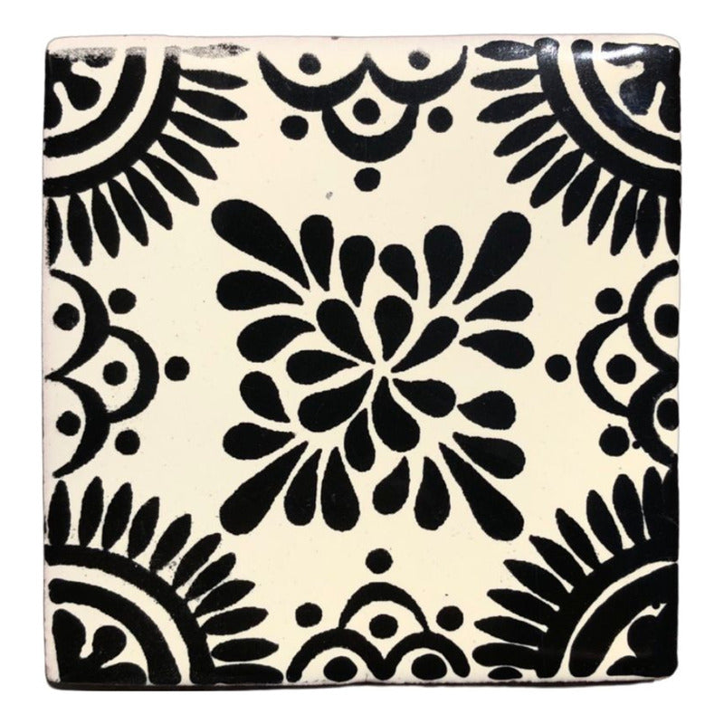 Azulejo 10.5cm Artesanal Tipo Talavera Liso 90pz #acls Acls-120