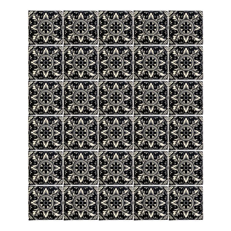 Azulejo 10.5cm Artesanal Tipo Talavera Liso 90pz #acls Acls-104