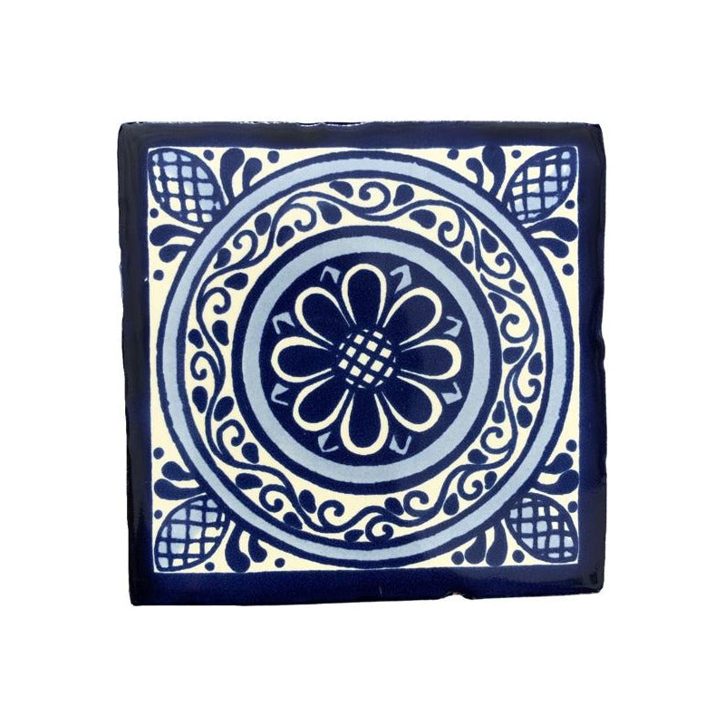 Azulejo 10.5cm Artesanal Talavera Liso 90pz #acls Acls-83