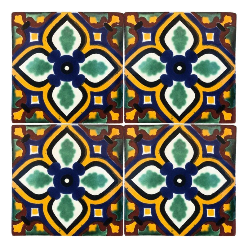 Azulejo Artesanal Talavera Liso 90pz #acln-46