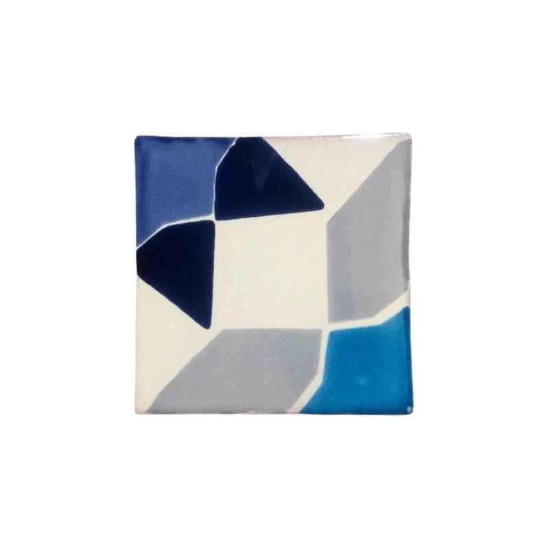 Azulejo 10.5cm Artesanal Tipo Talavera Liso 90pz #acln-58