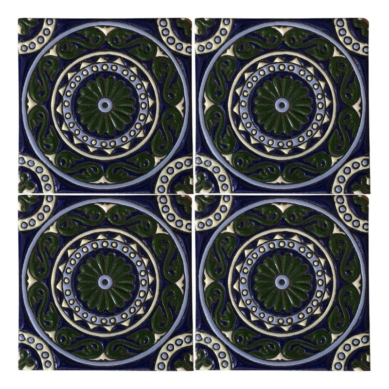 Azulejo Artesanal Talavera Relieve 90pz #acrs-38
