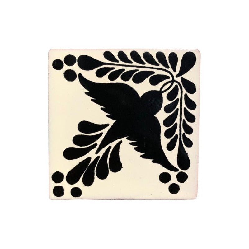 Azulejo 10.5cm Artesanal Tipo Talavera Liso 90pz #acls-108