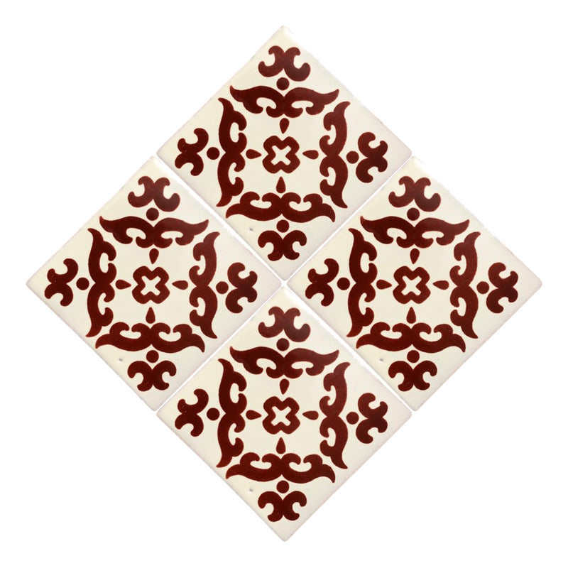 Azulejo 10.5cm Artesanal Talavera Liso 90pz #acls-70