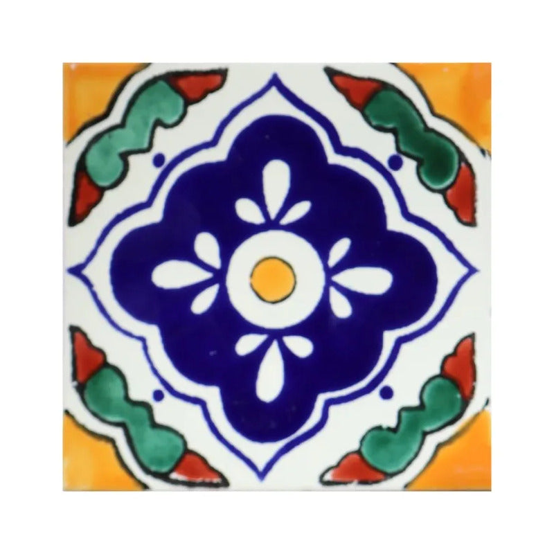 Azulejo Cerámico Artesanal 1m2  Alhambra 21 Blanco
