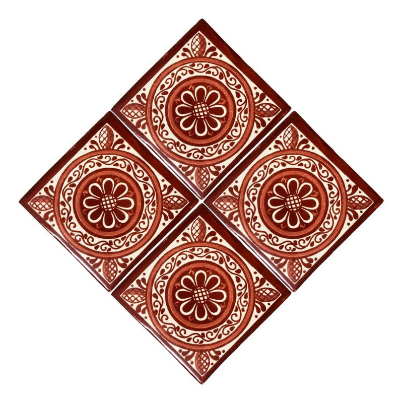 Azulejo Artesanal Tipo Talavera Liso 90pz #acls-96