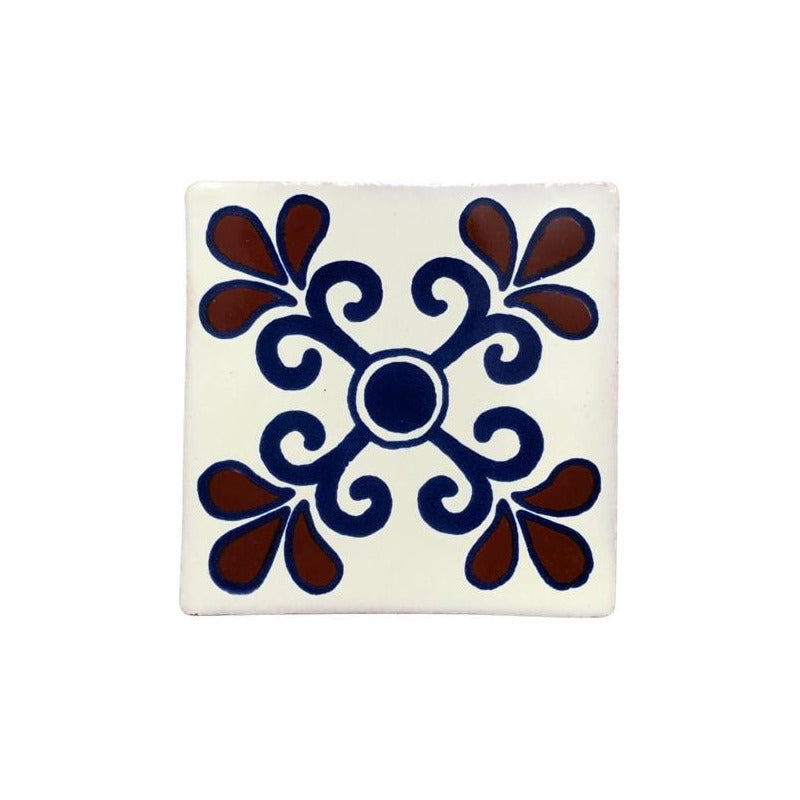Azulejo 10.5cm Artesanal Talavera Liso 90pz #acls Acls-99