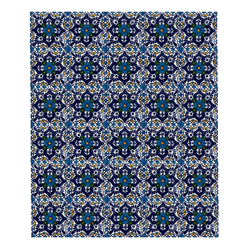 Azulejo 10.5cm Artesanal Tipo Talavera Liso 90pz #acln Acln-55
