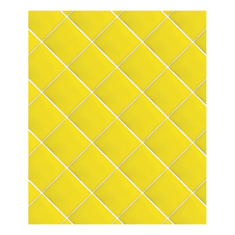 Azulejo Artesanal Talavera Liso 90pz Amarillo Canario