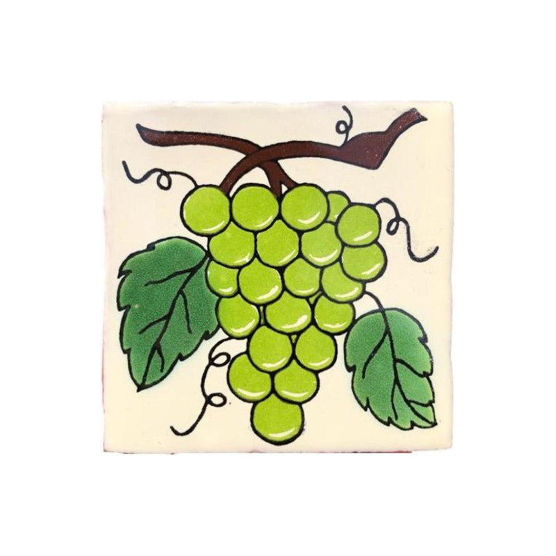 Azulejo 10.5cm Artesanal Tipo Talavera Liso 90pz #acln-13