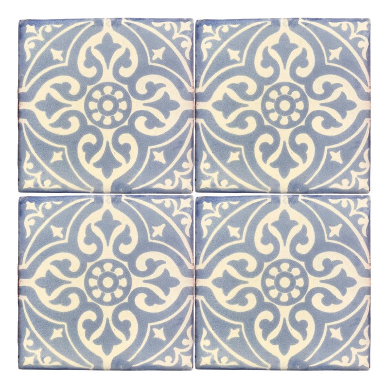 Azulejo Artesanal Tipo Talavera Liso 90pz #acls-54