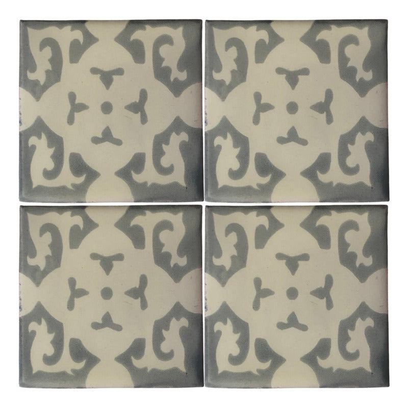 Azulejo 10.5cm Artesanal Tipo Talavera Liso 90pz #acls-47