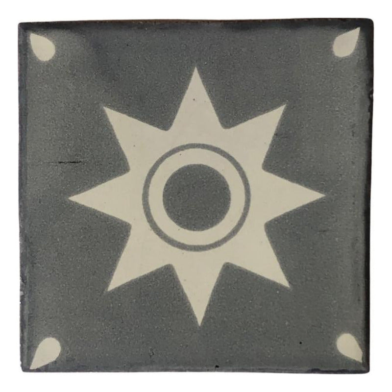 Azulejo 10.5cm Artesanal Tipo Talavera Liso 90pz #acls Acls-48