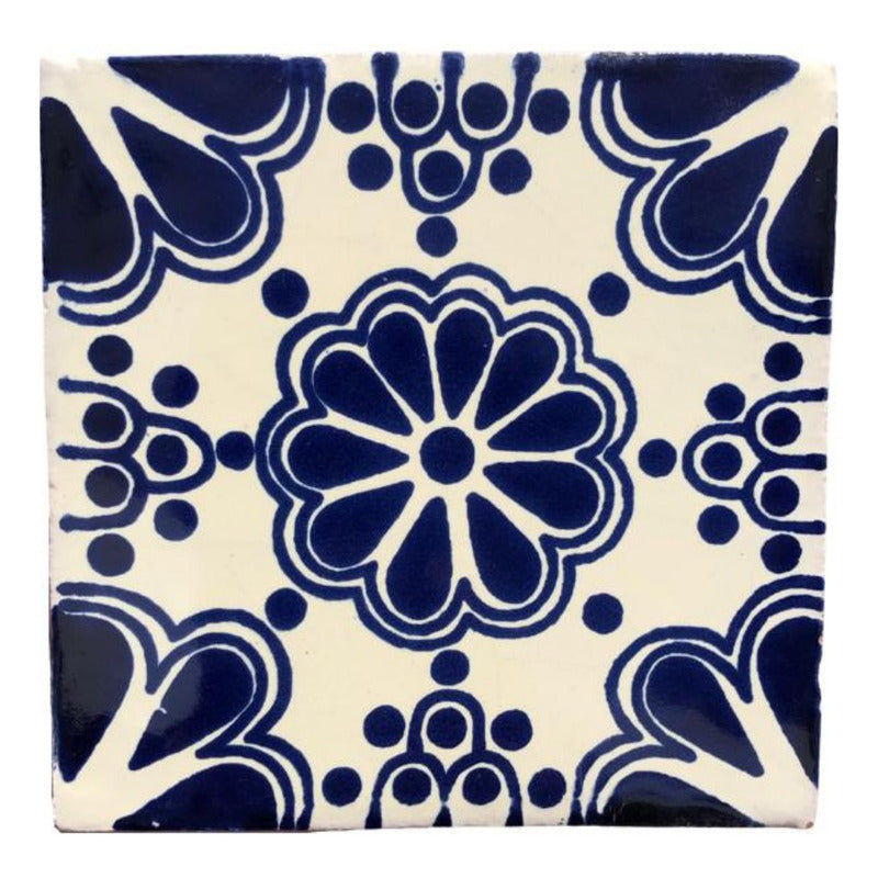 Azulejo Artesanal Talavera Liso 90pz #acls-58