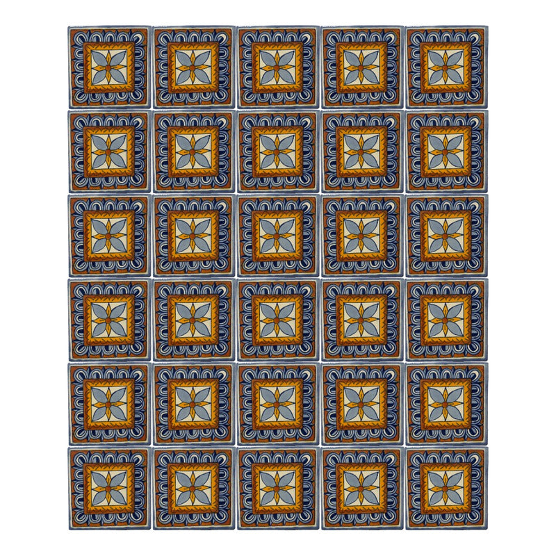 Azulejo Artesanal Talavera Liso 90pz #acln-35