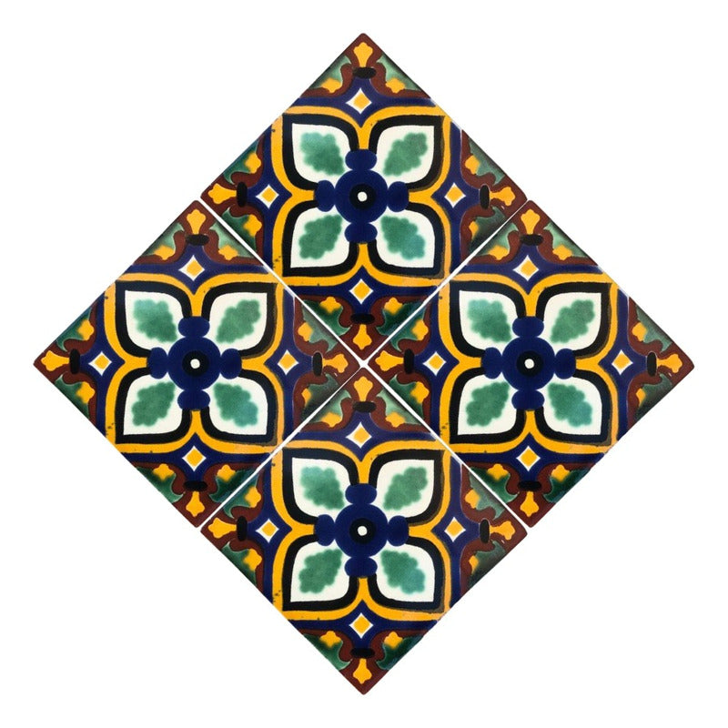 Azulejo Artesanal Talavera Liso 90pz #acln-46