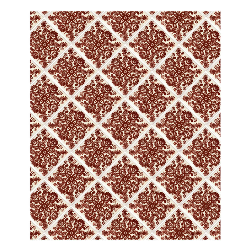 Azulejo 10.5cm Artesanal Tipo Talavera Liso 90pz #acls Acls-75