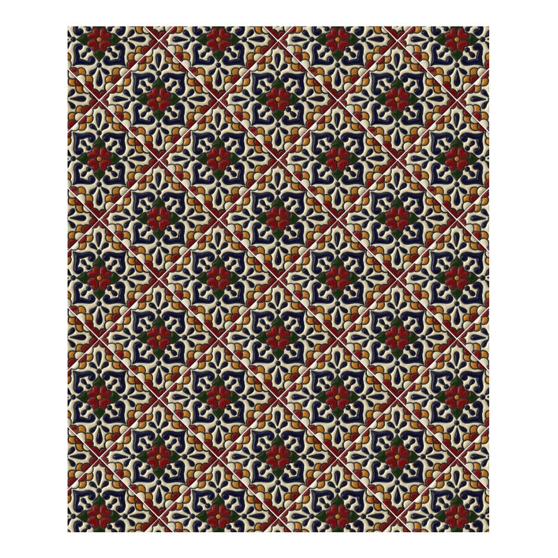 Azulejo Artesanal Talavera Relieve 90pz #acrs-22