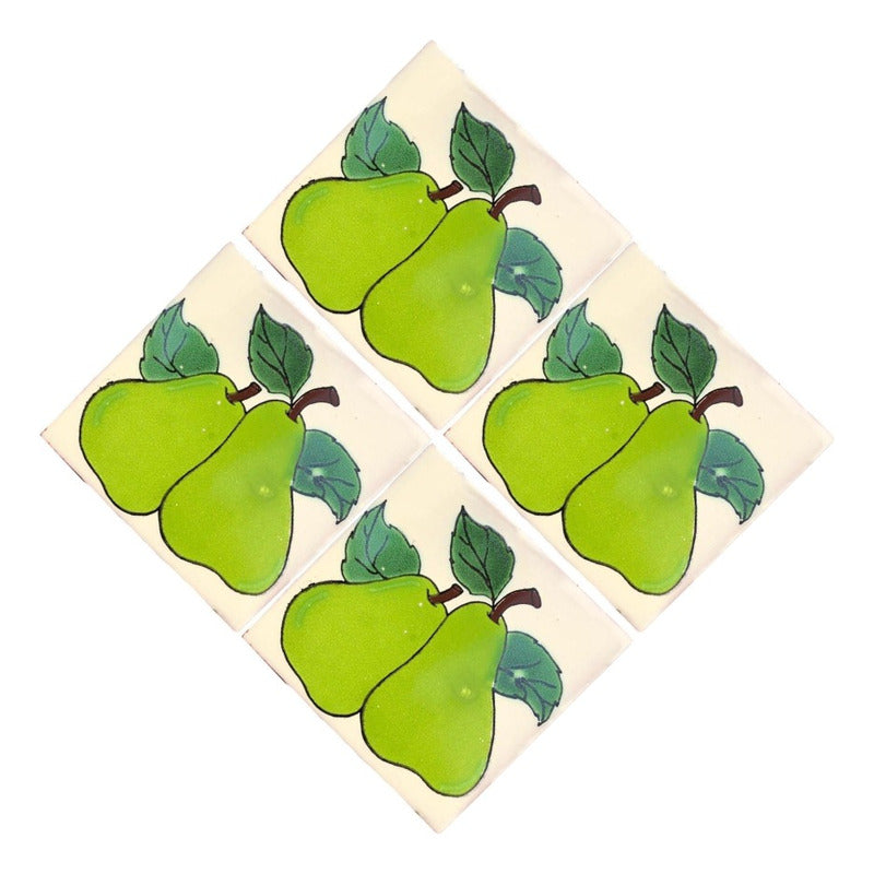 Azulejo 10.5cm Artesanal Talavera Liso 90pz #acln-08