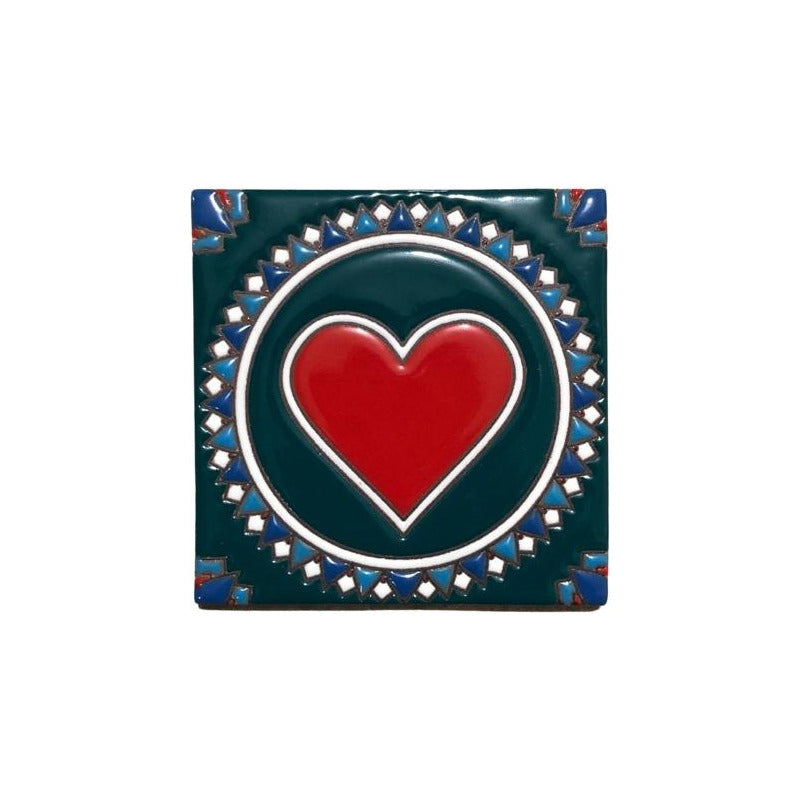 Azulejo 11cm Artesanal Tipo Talavera Relieve 30pz #acrn Acrn-38