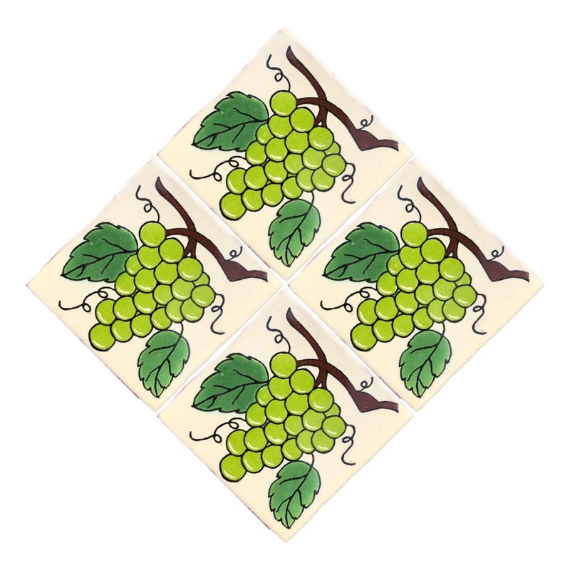 Azulejo Artesanal Tipo Talavera Liso 90pz #acln-13