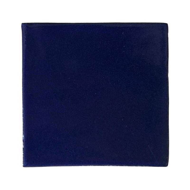 Azulejo Artesanal Talavera Liso 90pz Colores Azul Cobalto