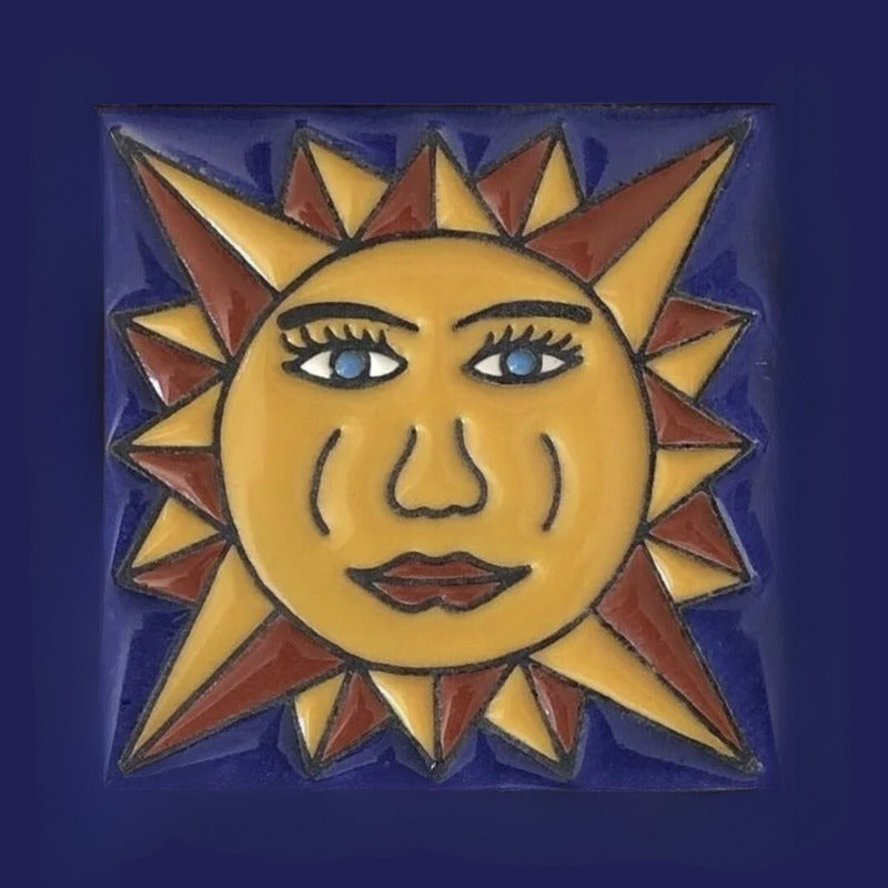 Mural 49pz Azulejo Artesanal Tipo Talavera Relieve #m049-01