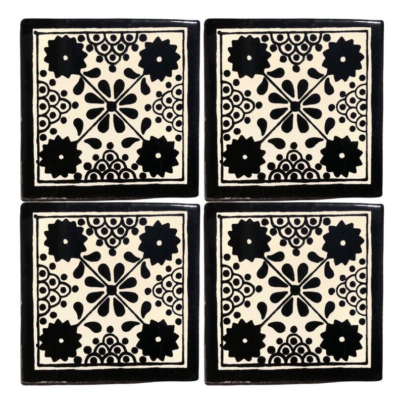 Azulejo 10.5cm Artesanal Tipo Talavera Liso 90pz #acls Acls-112