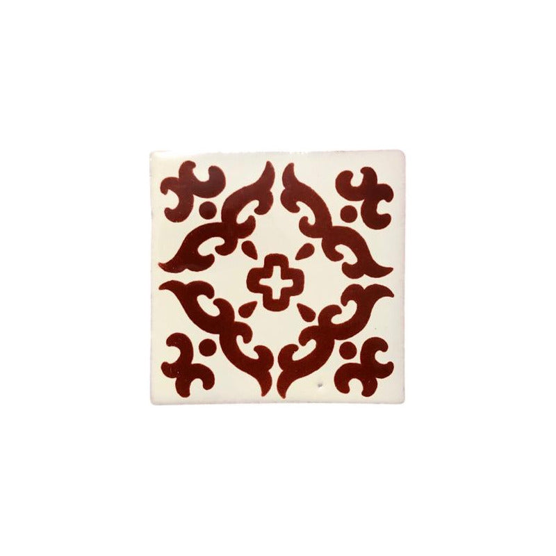 Azulejo 10.5cm Artesanal Tipo Talavera Liso 90pz #acls-70