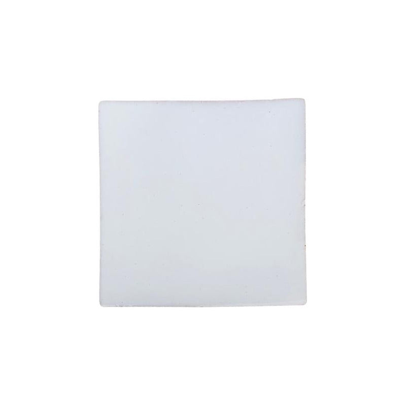 Azulejo Artesanal Talavera Liso 90pz Blanco Puro