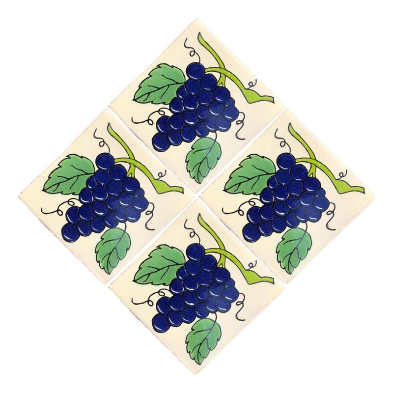 Azulejo Artesanal Tipo Talavera Liso 90pz #acln-12