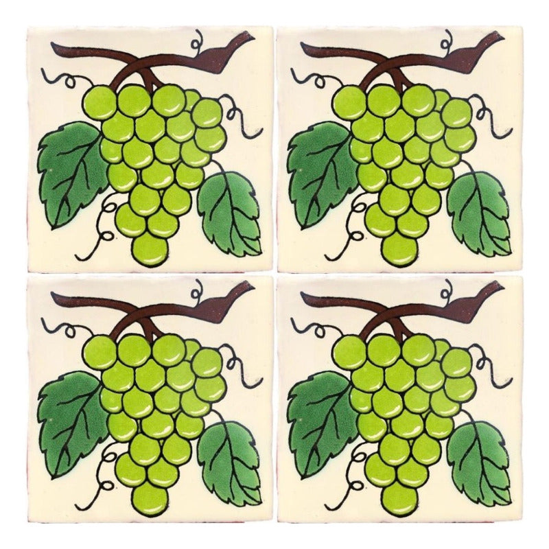 Azulejo Artesanal Tipo Talavera Liso 90pz #acln-13