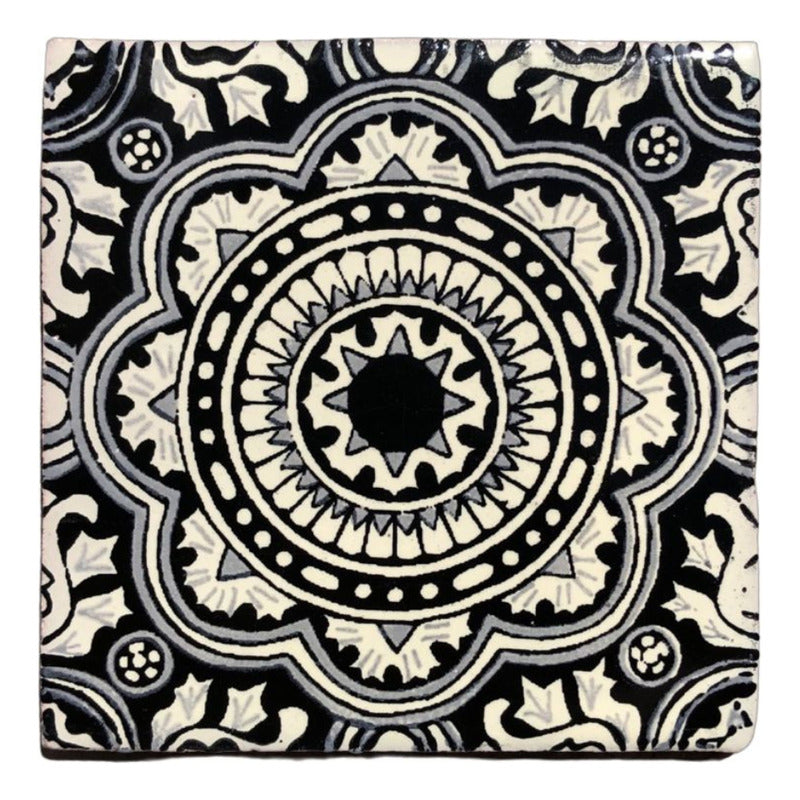 Azulejo 10.5cm Artesanal Tipo Talavera Liso 90pz #acls Acls-119