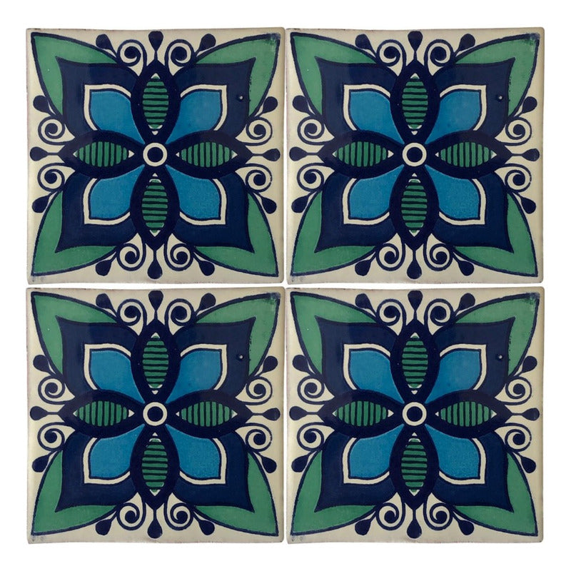 Azulejo Artesanal Talavera Liso 90pz #acln-31