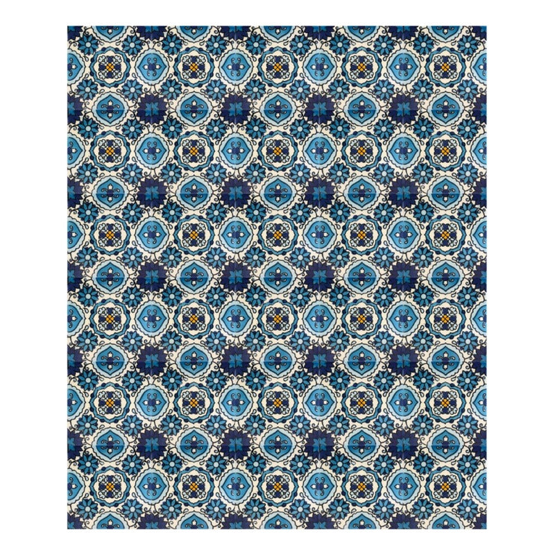 Azulejo 10.5cm Artesanal Tipo Talavera Liso 90pz #acln Acln-59