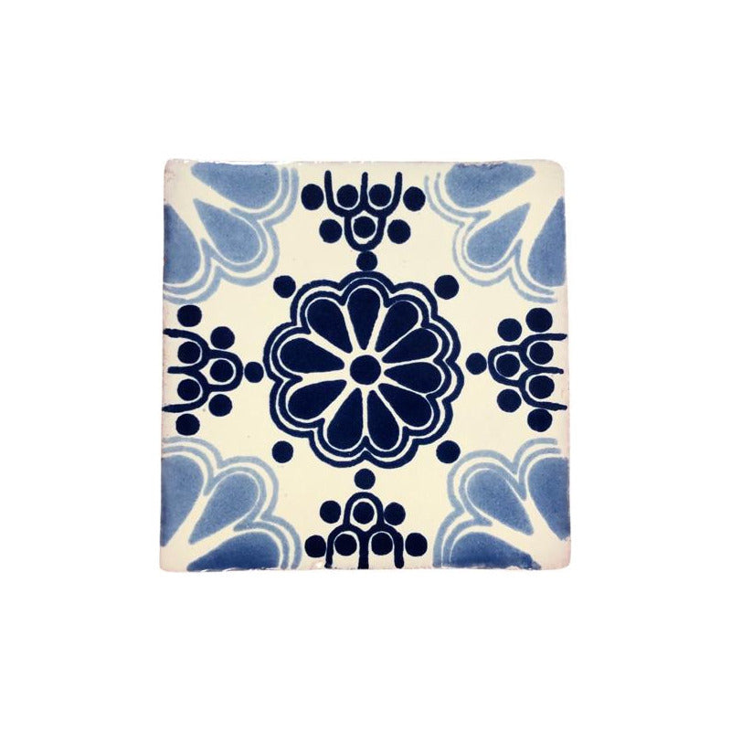 Azulejo 10.5cm Artesanal Talavera Liso 90pz #acls-97