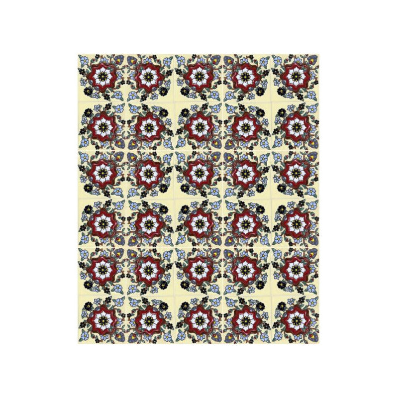 Azulejo Artesanal Tipo Talavera Relieve 90pz #acrs-40