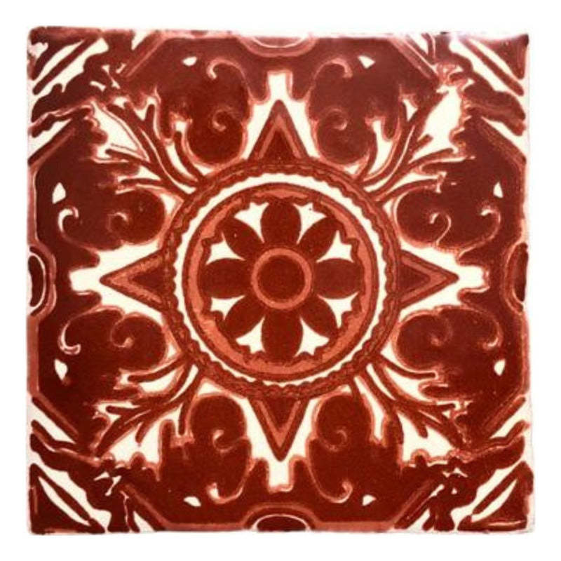 Azulejo Artesanal Tipo Talavera Liso 90pz #acls-92