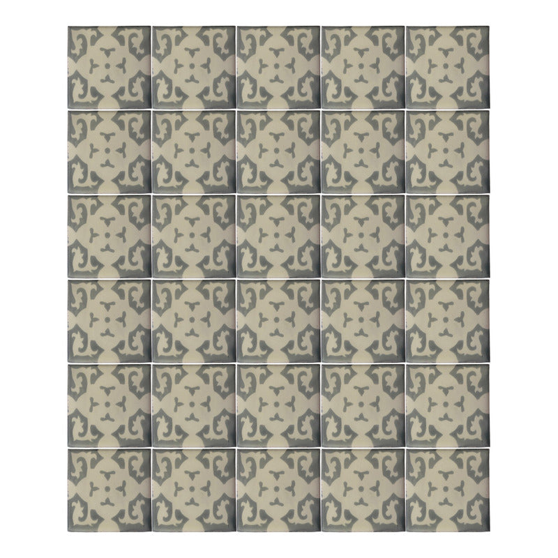 Azulejo 10.5cm Artesanal Tipo Talavera Liso 90pz #acls Acls-47