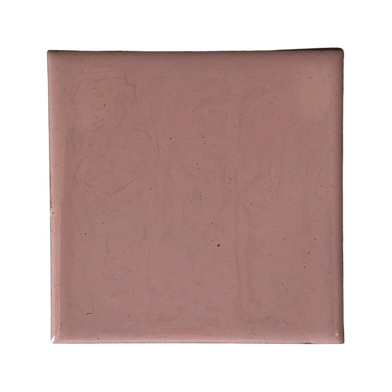 Azulejo 10.5cm Artesanal Talavera Liso 90pz Colores Rosa Carne