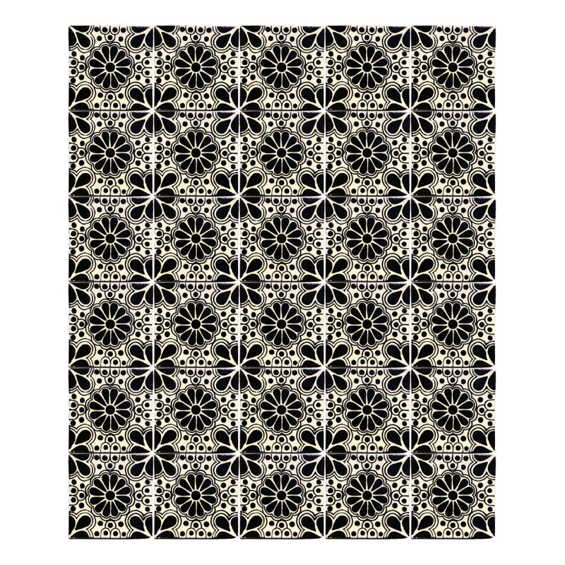 Azulejo 10.5cm Artesanal Tipo Talavera Liso 90pz #acls Acls-106