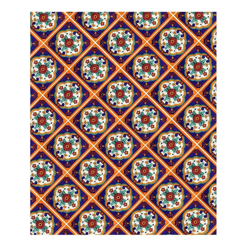 Azulejo Cerámico Artesanal 1m2  Alhambra 09 Blanco