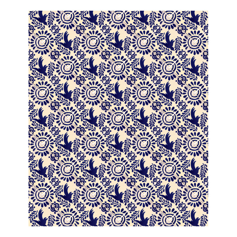 Azulejo 10.5cm Artesanal Talavera Liso 90pz #acls-136